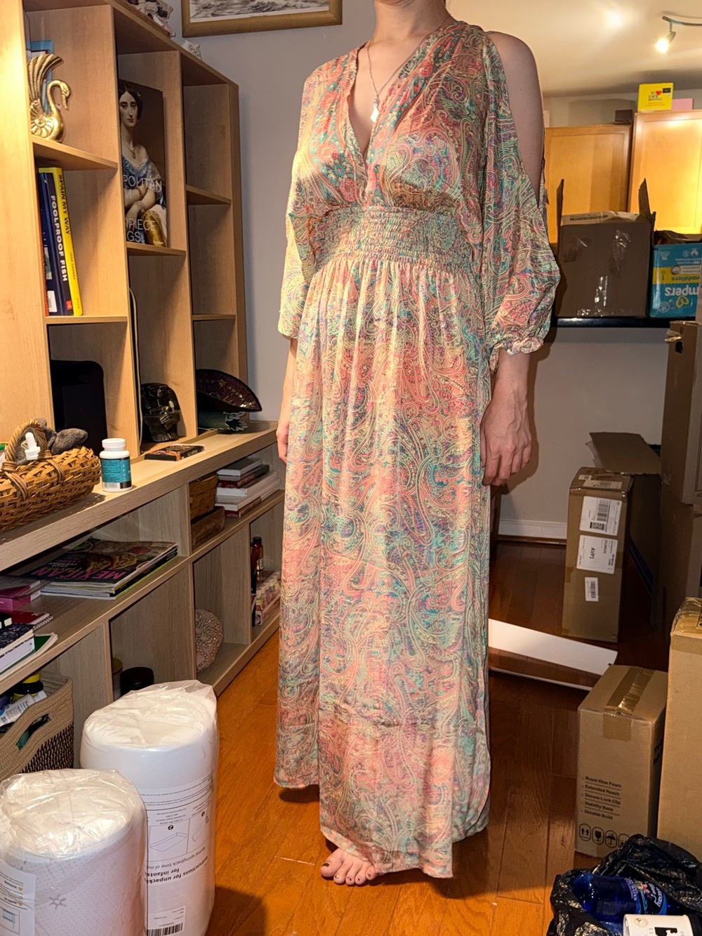 Real Silk Kimono Dress Kaftan
